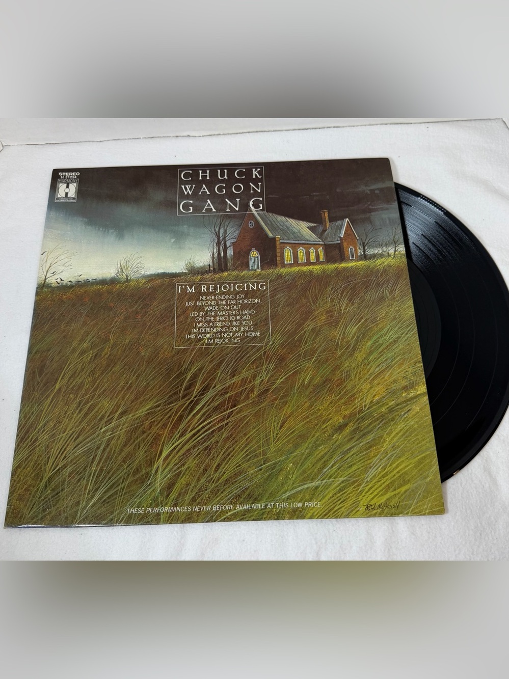 Chuck Wagon Gang I'm Rejoicing Harmony Records Gospel Columbia 1972 Album Vinyl